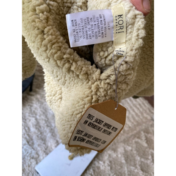 Kori Fleece Sherpa Jacket Reversible Buttery Soft Ski Snow Bunny Winter Cozy S - Picture 5 of 10